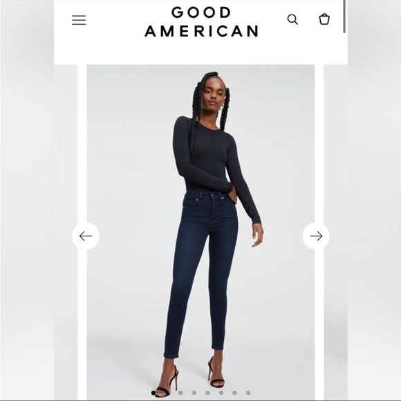 Good American Good Legs Crop Jeans - Picture 2 of 4